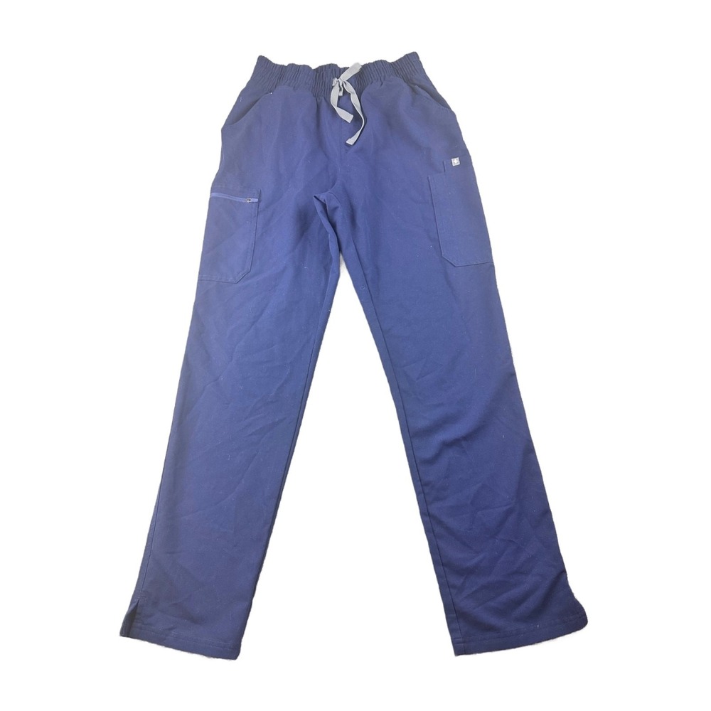 FIGS Scrub Pants Women S Blue Yola Slim FIONx Drawstring Utility Work W20SW2031